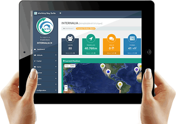 panel de control working day suite